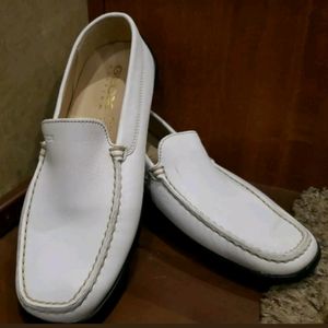 Mens 7-7.5 Geox Respira Shoes White Euro size 40